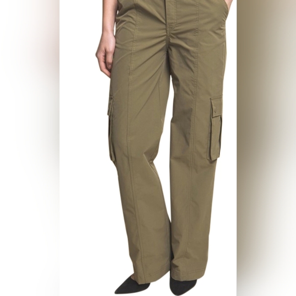 #186 🛑38 L Boho Cargo Pants with Elastic Waist and Side Pockets - Picture 4 of 4